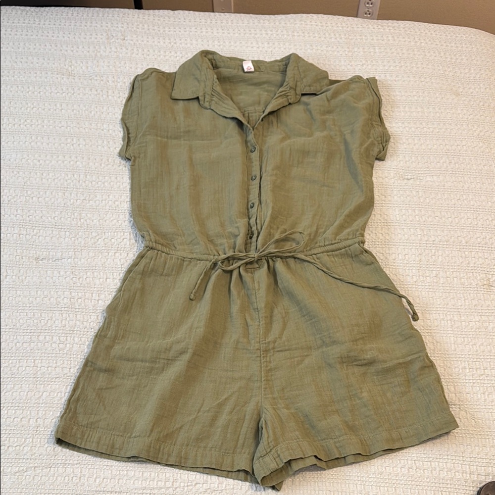 Old Navy Olive Green Romper